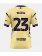 Barcelona Jules Kounde #23 Replika Borta Kläder 2025-26 Kortärmad